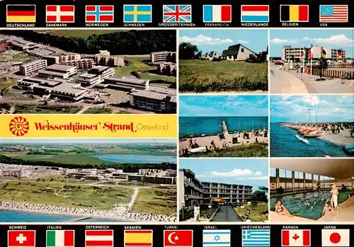 AK / Ansichtskarte 73933212 Weissenhaeuser_Strand Fliegeraufnahme Bungalows Promenade Strandpartien Hallenbad