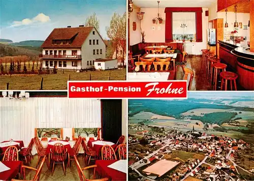 AK / Ansichtskarte  Kallenhardt_Ruethen Gasthof Pension Frohne Gastraeume