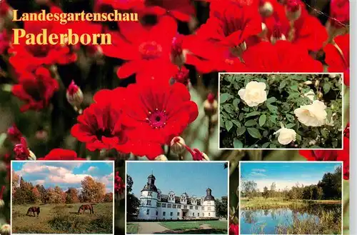 AK / Ansichtskarte  Paderborn Schloss Neuhaus Park Gondelteich