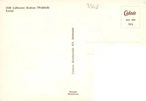 AK / Ansichtskarte  Arolsen_Bad Aartal Partie