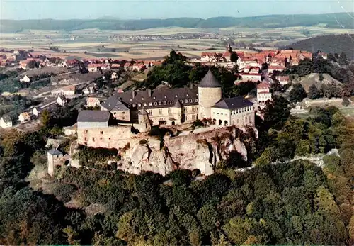 AK / Ansichtskarte 73933291 Waldeck__Edersee Fliegeraufnahme mit Schloss