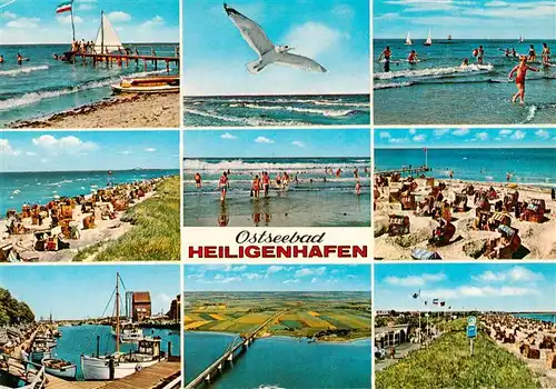 AK / Ansichtskarte 73933335 Heiligenhafen_Ostseebad Impressionen vom Strand Haen Moewe Luftaufnahme