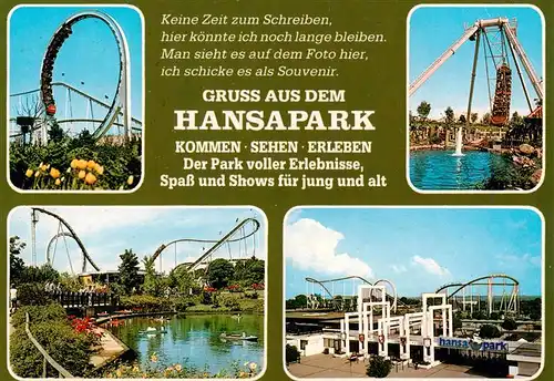 AK / Ansichtskarte 73933345 Sierksdorf_Ostseebad Hansapark Erlebnispark