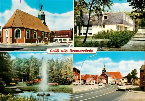 AK / Ansichtskarte 73933427 Bremervoerde Kirche Parkanlagen Ortsmotiv