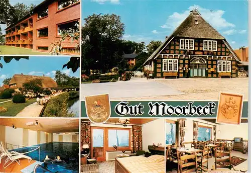AK / Ansichtskarte 73933497 Wildeshausen Hotel Restaurant Gut Moorbeck Gastraum Hallenbad Fremdenzimmer