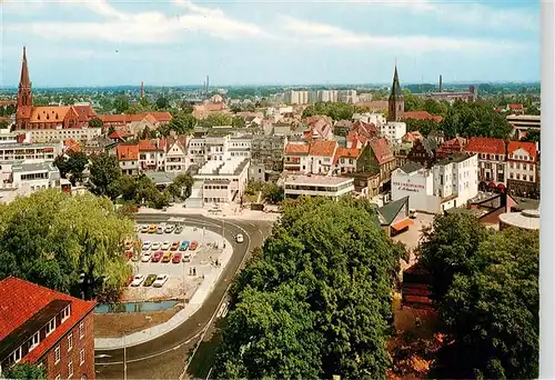 AK / Ansichtskarte  Delmenhorst Panorama Blick vom Wasserturm auf die Innenstadt