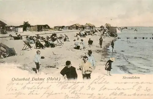 AK / Ansichtskarte  Dahme__Ostseebad_Holstein Strandleben