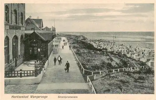 AK / Ansichtskarte  Wangerooge_Wangeroog_Nordseebad Strandpromenade