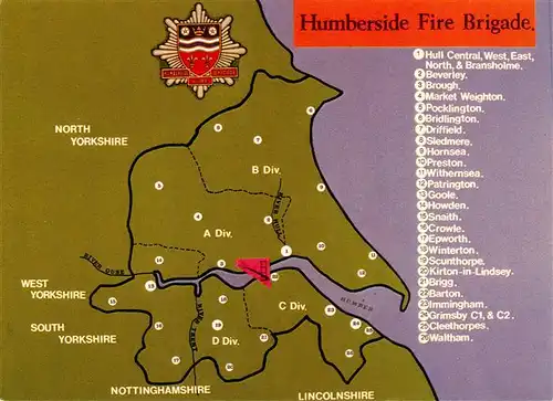 AK / Ansichtskarte 73933597 Fire-Brigade_Pompiers_Bomberos_Feuerwehr Humberside fire Brigade Stop Britain Burning 