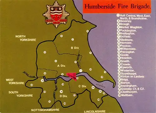 AK / Ansichtskarte  Fire-Brigade_Pompiers_Bomberos_Feuerwehr Humberside fire Brigade Stop Britain Burning 