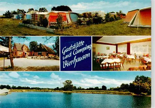 AK / Ansichtskarte  Vierhausen Gaststaette Vierhausen Gastraum Campingplatz Badesee