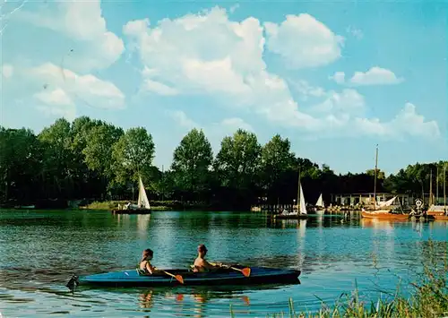 AK / Ansichtskarte  Haltern_See Hotel Stadtmuehle Bootspartie