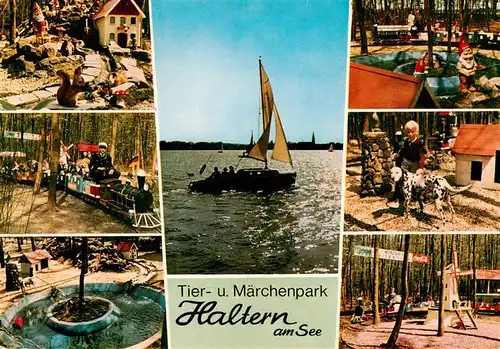 AK / Ansichtskarte  Haltern_See Ausflugsgaststaette und Maerchenwald Jupp unner de Boecken Kinderspielplatz Kinderkarussell Maercheneisenbahn 