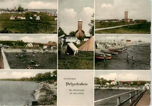 AK / Ansichtskarte  Pelzerhaken_Neustadt_Holstein Campingplatz Strandpartien Leuchtturm Bootsliegeplatz Seebruecke