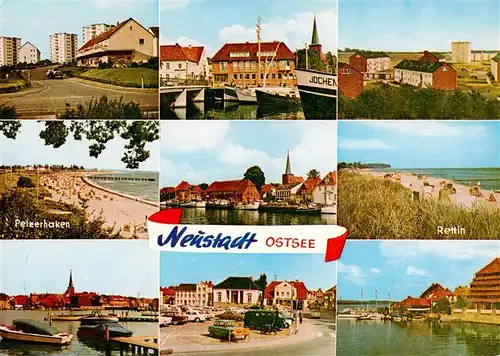 AK / Ansichtskarte 73933742 Neustadt_Holstein Teilansichten Hafen Pelzerhaken Strand Rettin