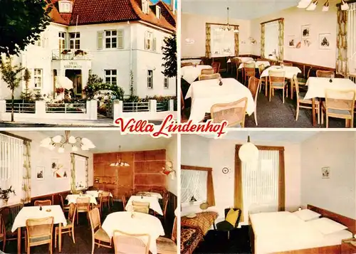 AK / Ansichtskarte  Bad_Salzuflen Villa Lindenhof Gastraeume Zimmer