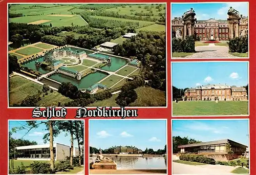 AK / Ansichtskarte 73933845 Nordkirchen Fliegeraufnahme Schloss Nordkirchen Teilansichten Schwimmbad