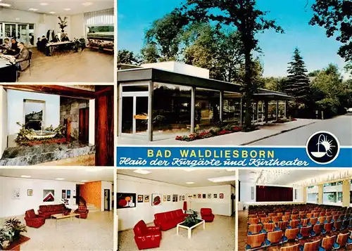 AK / Ansichtskarte 73933896 Bad_Waldliesborn Haus der Kurgaeste Gastraeume Kurtheater