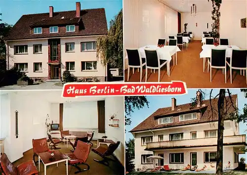 AK / Ansichtskarte  Bad_Waldliesborn Haus Berlin Gastraeume