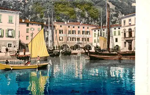 AK / Ansichtskarte  Riva__del_Garda_IT Hafenpartie