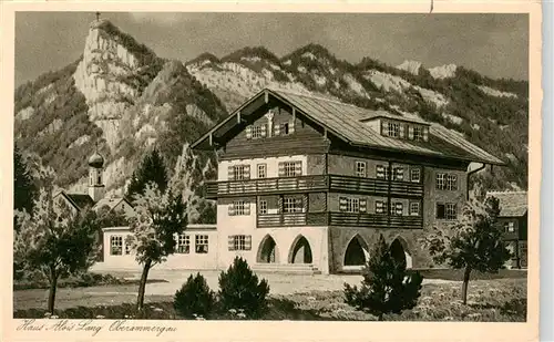 AK / Ansichtskarte  Oberammergau Haus Alois Lang