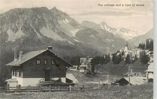 AK / Ansichtskarte  Arosa_GR The cottage and a view of Arosa