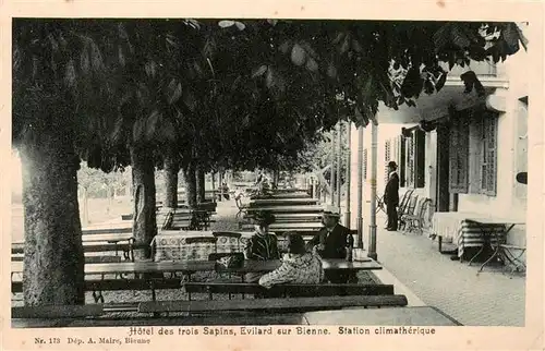 AK / Ansichtskarte  Evilard-sur-Bienne_Evilard-Leubringen_Biel_BE Hotel des trois Sapins Station climatherique