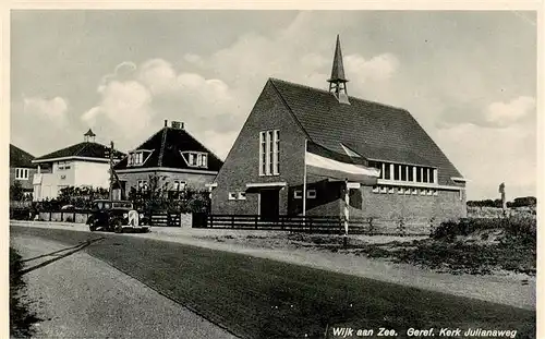 AK / Ansichtskarte  Wijk_aan_Zee_Wyk_NL Geref Kerk Julianaweg