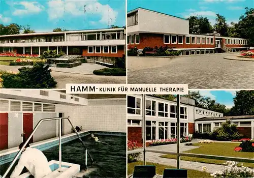 AK / Ansichtskarte 73934065 Hamm__Westfalen Klinik fuer manuelle Therapie Details Bewegungsbad