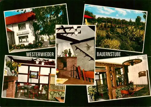 AK / Ansichtskarte  Westerwiede Westerwieder Bauernstube Gastraeume Park