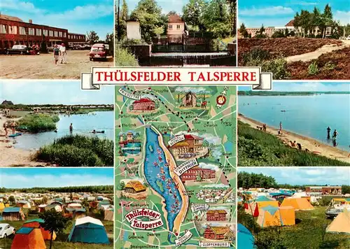 AK / Ansichtskarte  Petersfeld_Cloppenburg Strand Hotel Dittrich Strandpartien Campingplatz Thuelsfelder Talsperre