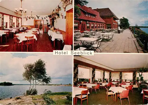 AK / Ansichtskarte  Thuele_Westfalen Hotel Seeblick Thuelsfelder Talsperre Gastraeume Terrasse