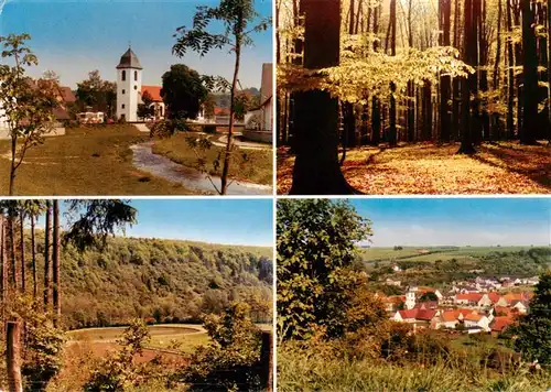 AK / Ansichtskarte  Etteln Kirche Waldpartie Panorama Ortsansicht