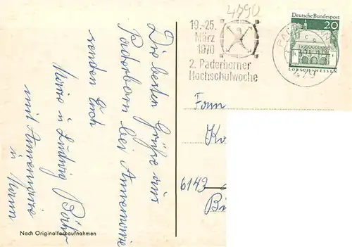 AK / Ansichtskarte 73934131 Paderborn Park Abdinghofkirche Paderquelle Dom und Abdinghofkirche Rathaus Markt