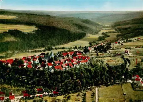 AK / Ansichtskarte  Wuennenberg Fliegeraufnahme mit Blick ins Aatal