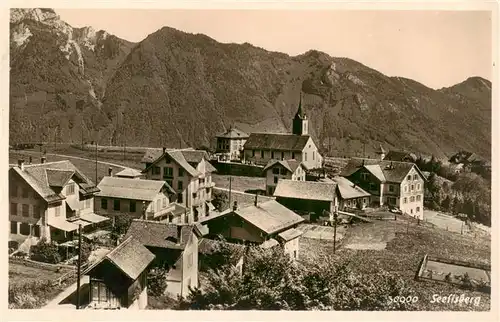 AK / Ansichtskarte  Seelisberg_UR Ortsansicht mit Kirche