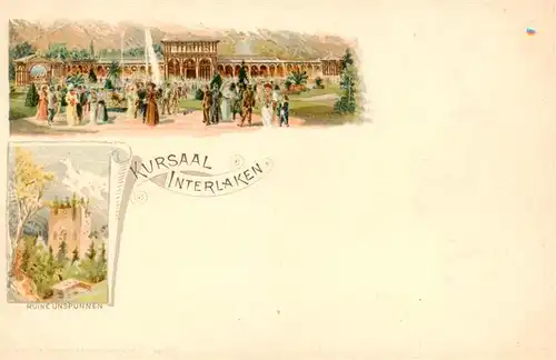 AK / Ansichtskarte  Interlaken_BE Kursaal Litho