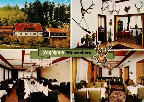 AK / Ansichtskarte 73934247 Wuennenberg Jagdhaus Wuennenberg Hotel Pension Gastraeume