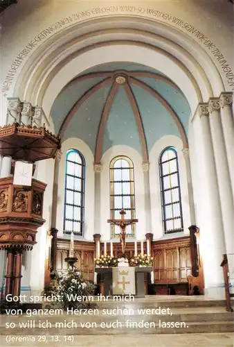 AK / Ansichtskarte  Bethel_Bielefeld Altarraum in der Zionskirche Bethel