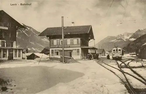 AK / Ansichtskarte  Lenk_Simmental Bahnhof