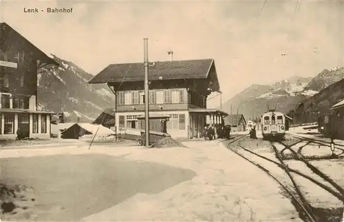 AK / Ansichtskarte  Lenk_Simmental Bahnhof
