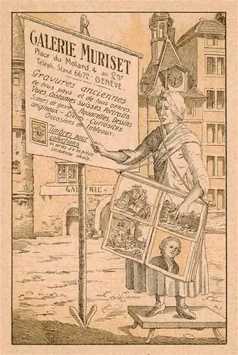 AK / Ansichtskarte  Geneve_GE Galerie Muriset Kuenstlerkarte