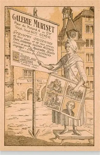 AK / Ansichtskarte  Geneve_GE Galerie Muriset Kuenstlerkarte