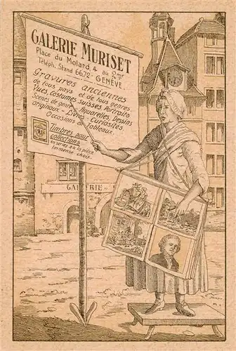 AK / Ansichtskarte  Geneve_GE Galerie Muriset Kuenstlerkarte