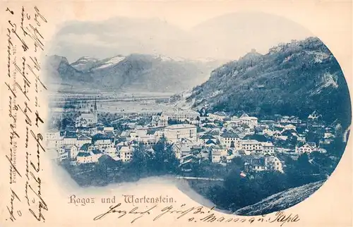 AK / Ansichtskarte  Ragaz_Bad_SG Panorama und Wartenstein