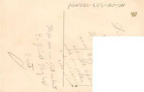 AK / Ansichtskarte  Pontoise-les-Noyon_60_Oise Zerstoerte Haengebruecke und Notbruecke Kriegsschauplatz 1. Weltkrieg