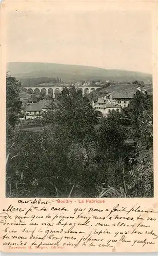 AK / Ansichtskarte  Boudry_NE Panorama Fabrique
