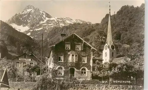 AK / Ansichtskarte  Muehlehorn_Walensee_GL Ortsmotiv mit Kirche