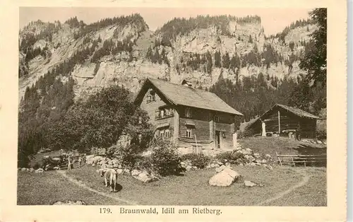 AK / Ansichtskarte  Braunwald_GL Idylle am Rietberg