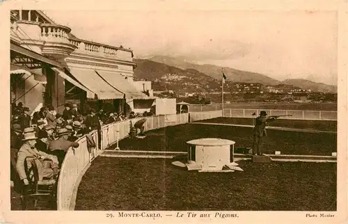 AK / Ansichtskarte  Monte-Carlo_Monaco Le Tir aux Pigeons